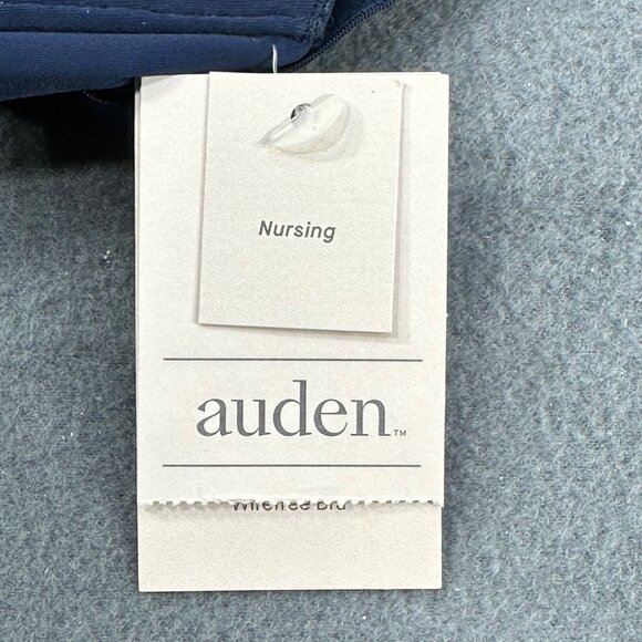Auden Women's Sz 38C Nursing Bra Lightly Lined Wireless Two Way Straps Blue New - Picture 4 of 14